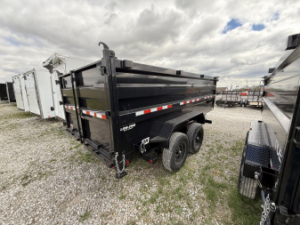 New 2025 PJ Trailers DM142 Dump Trailer 83X14 TA HIGH SIDES (GVW:14000) BLACK