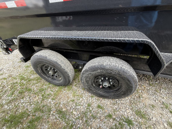 New 2025 PJ Trailers DM142 Dump Trailer 83X14 TA HIGH SIDES (GVW:14000) BLACK