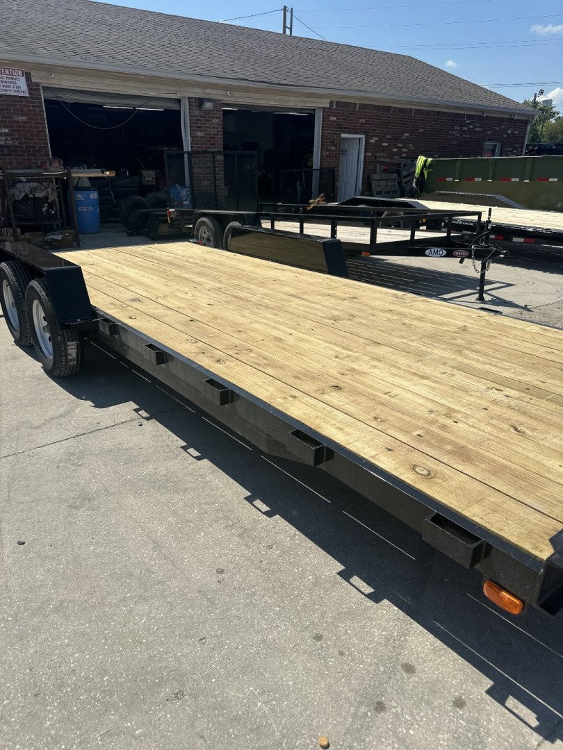 New 2025 AMO UT202 Car Hauler 82X20 TA DOVETAIL (GVW:7000) SLIDE IN RAMPS