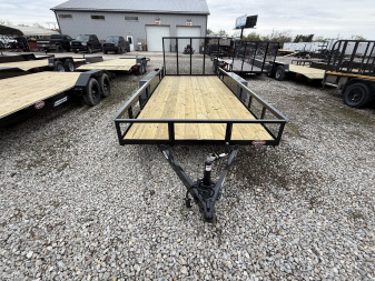 New 2025 AMO UT162 Utility Trailer 76X16 TA LOWSIDE(GVW:7000)BLACK