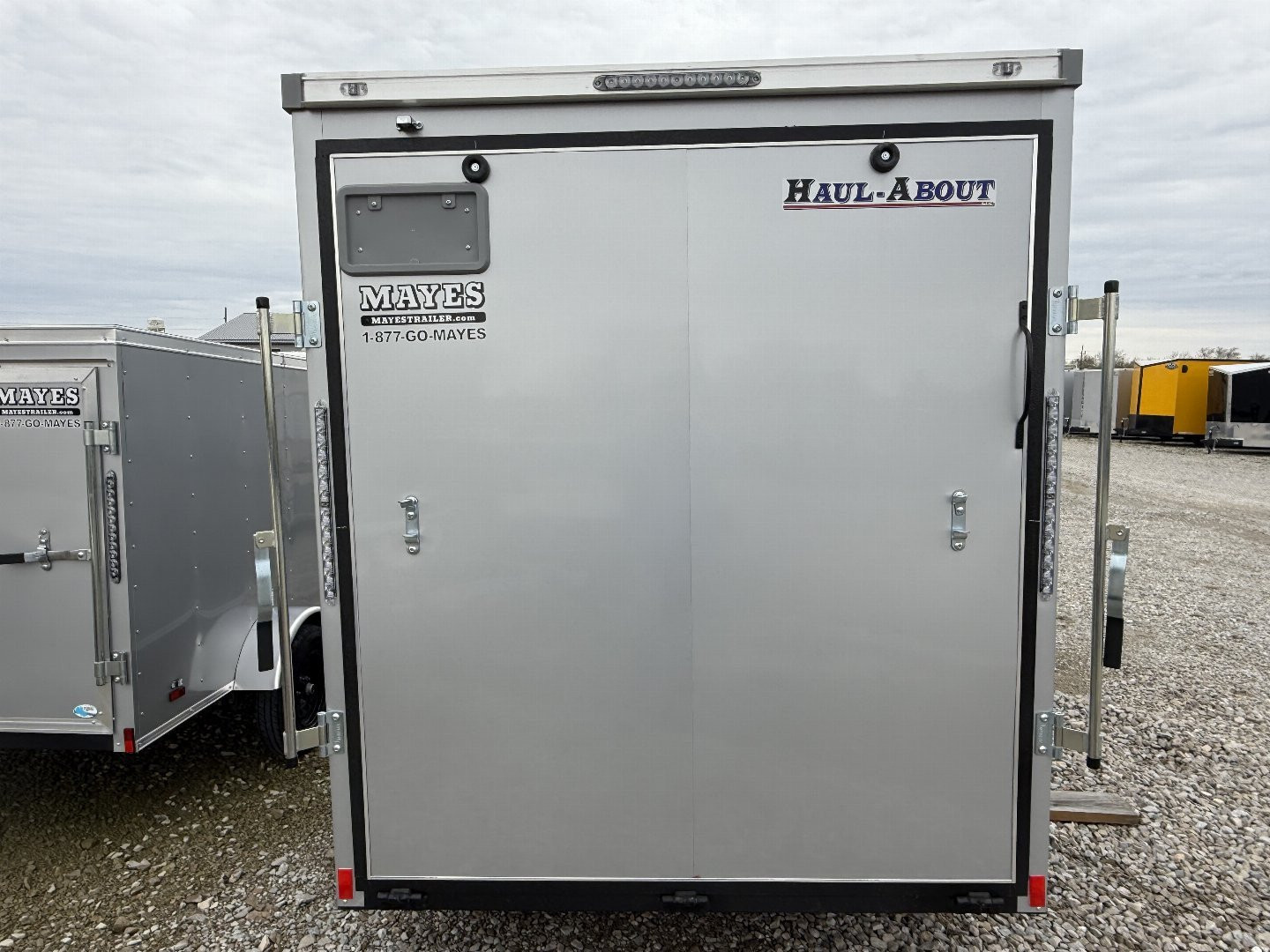 New 2025 Haul About Trailers PAN612SA Cargo / Enclosed Trailer 6X12 SA RAMP DOOR(GVW:2990) WINDSTAR SILVER