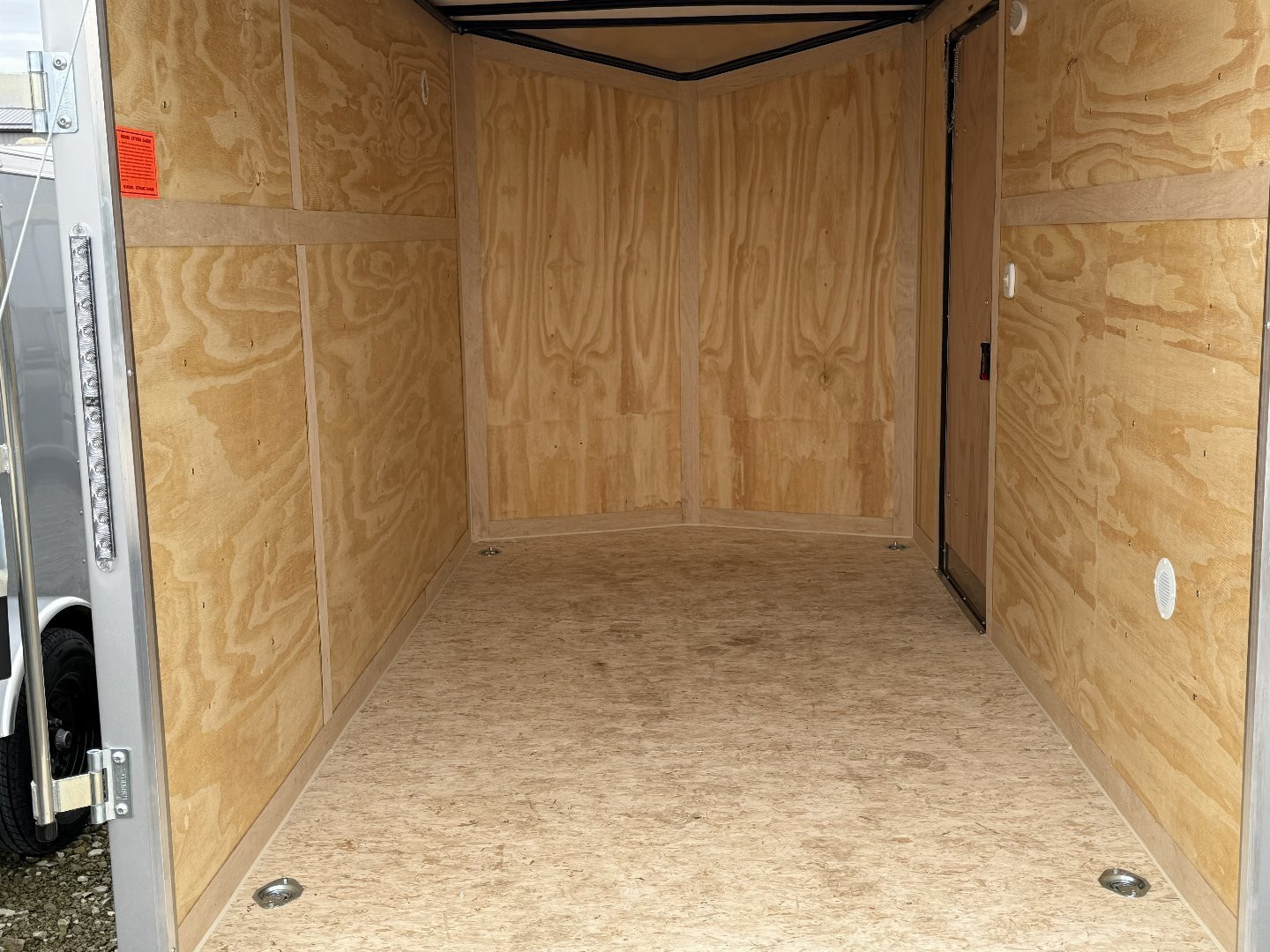 New 2025 Haul About Trailers PAN612SA Cargo / Enclosed Trailer 6X12 SA RAMP DOOR(GVW:2990) WINDSTAR SILVER