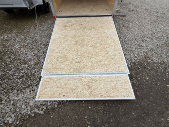 New 2025 Haul About Trailers PAN612SA Cargo / Enclosed Trailer 6X12 SA RAMP DOOR(GVW:2990) WINDSTAR SILVER