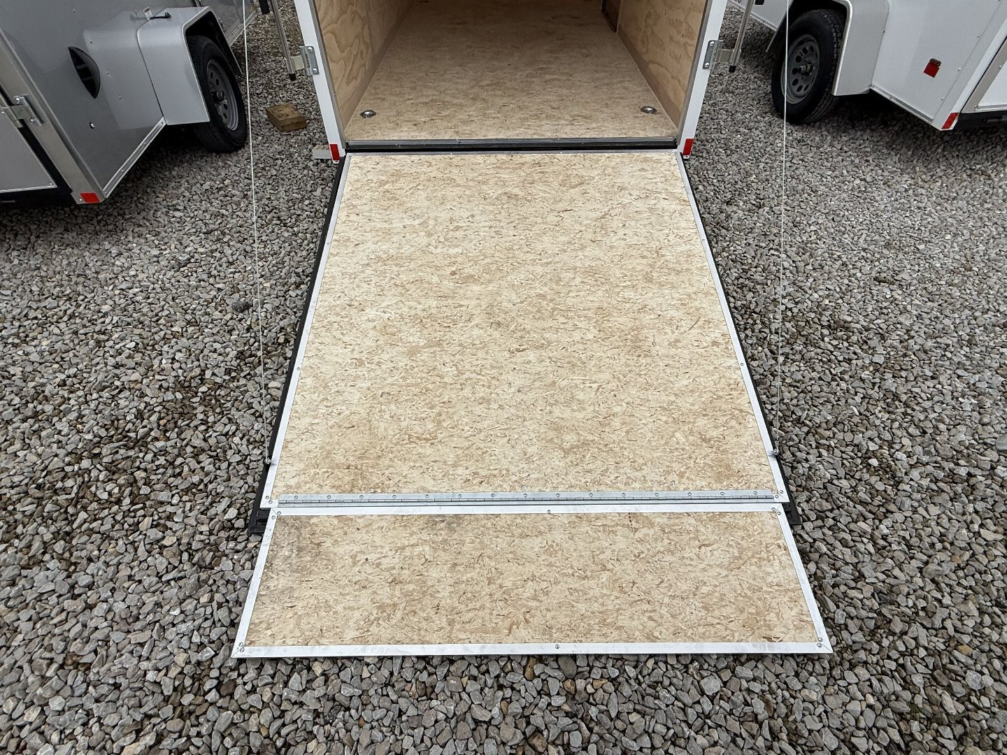 New 2025 Haul About Trailers PAN612SA Cargo / Enclosed Trailer 6X12 SA RAMP DOOR(GVW:2990) WHITE