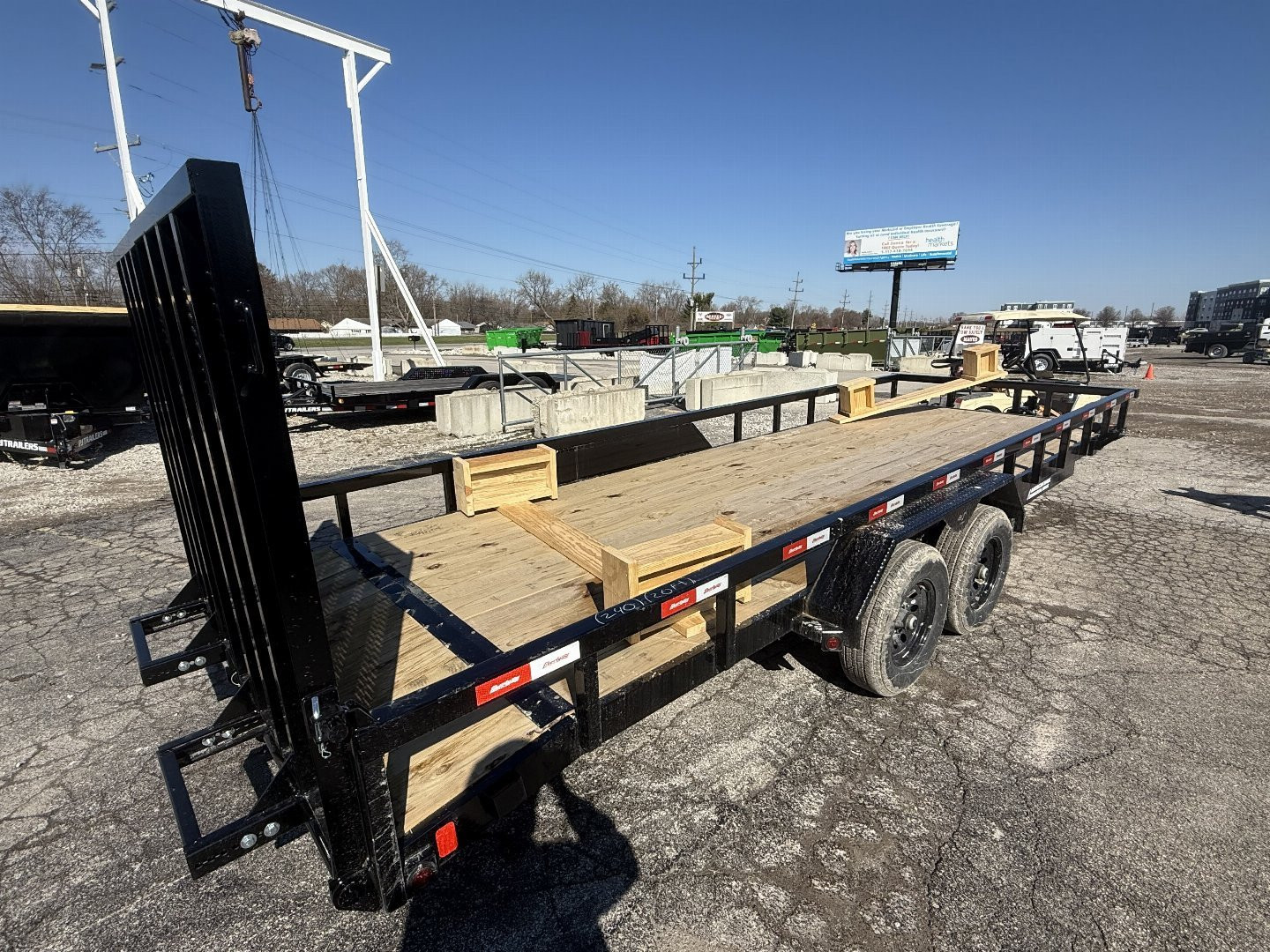 New 2025 Liberty LU10K83X20+2C5 Utility Trailer 83X22 TA (GVW:9990) MIDNIGHT BLACK