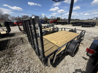New 2025 RAWMAXX UTX1277BP3.5K Utility Trailer 77X12 SA (GVW:2900) BLACK