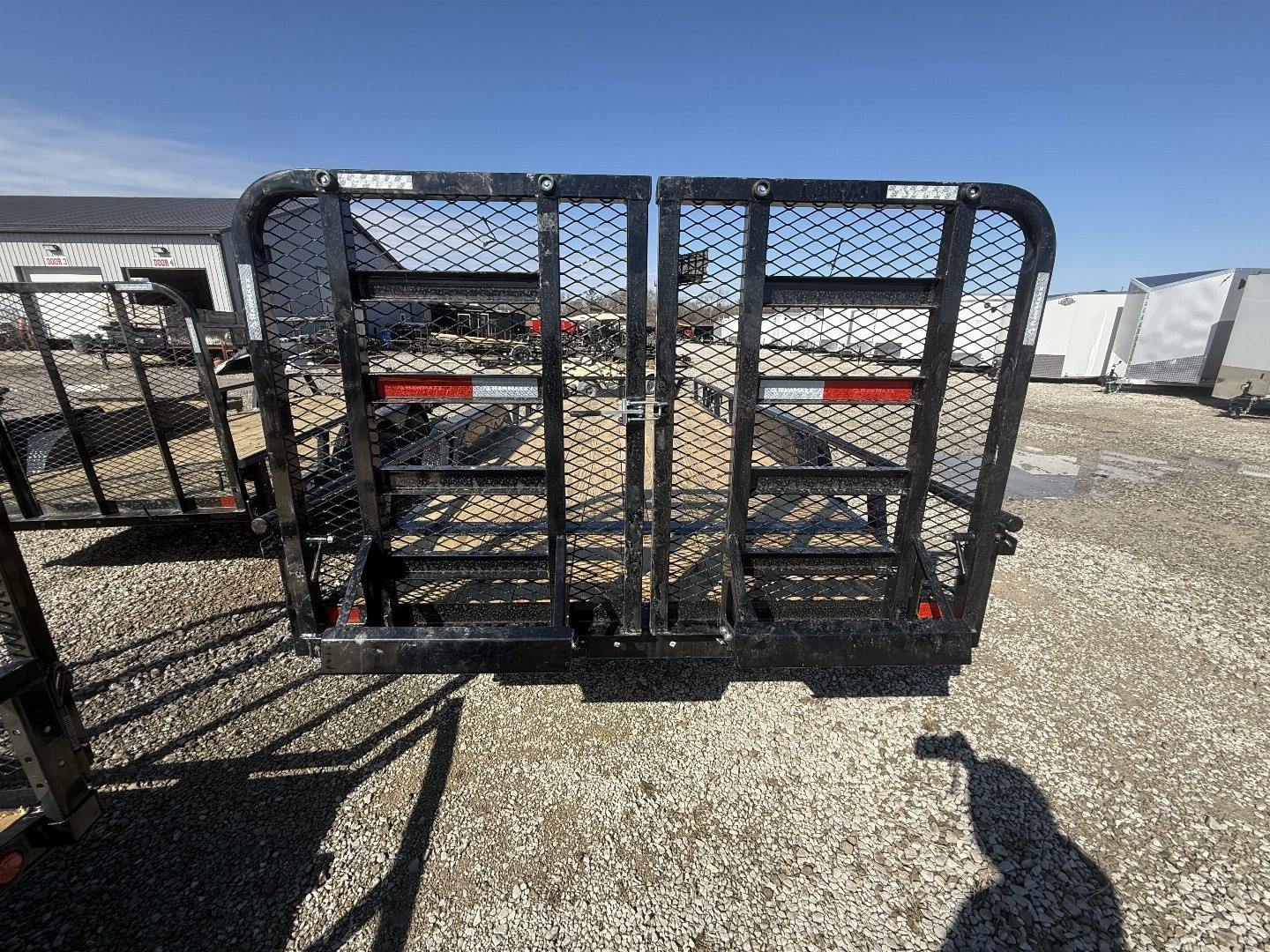 New 2025 RAWMAXX UTX2083BP14K Utility Trailer 83X20 TA DOVETAIL W/ HD GATE(GVW:14000) BLACK