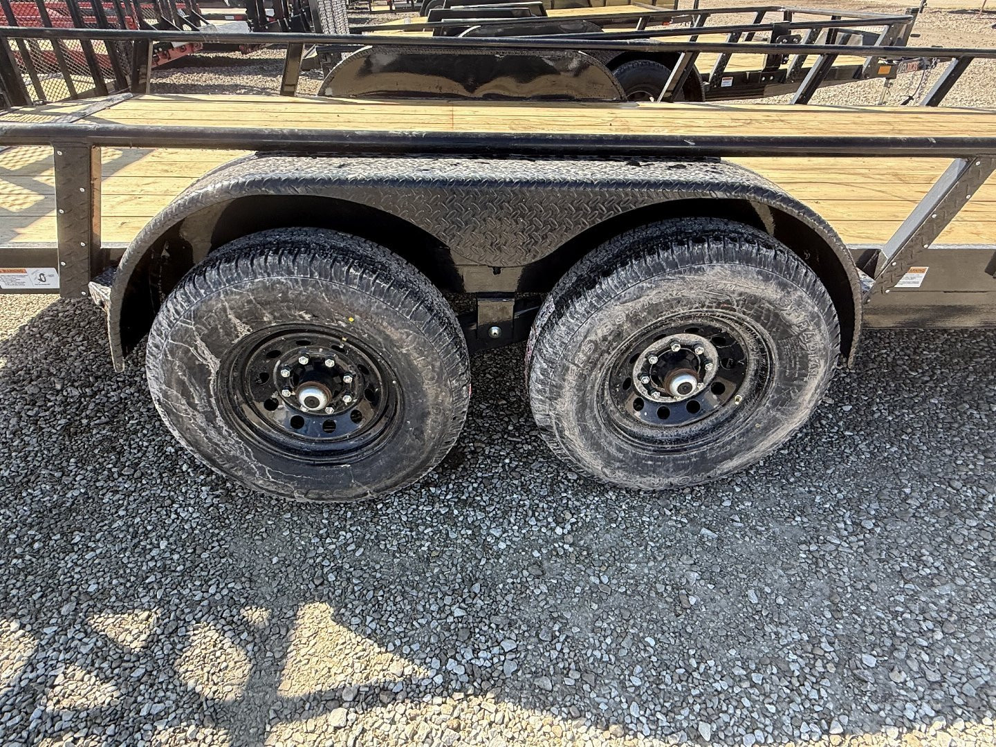 New 2025 RAWMAXX UTX2083BP14K Utility Trailer 83X20 TA DOVETAIL W/ HD GATE(GVW:14000) BLACK