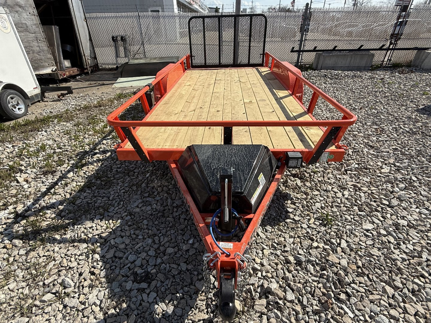 New 2025 RAWMAXX UTX1683BP7K Utility Trailer 83X16 TA (GVW:7000) ORANGE