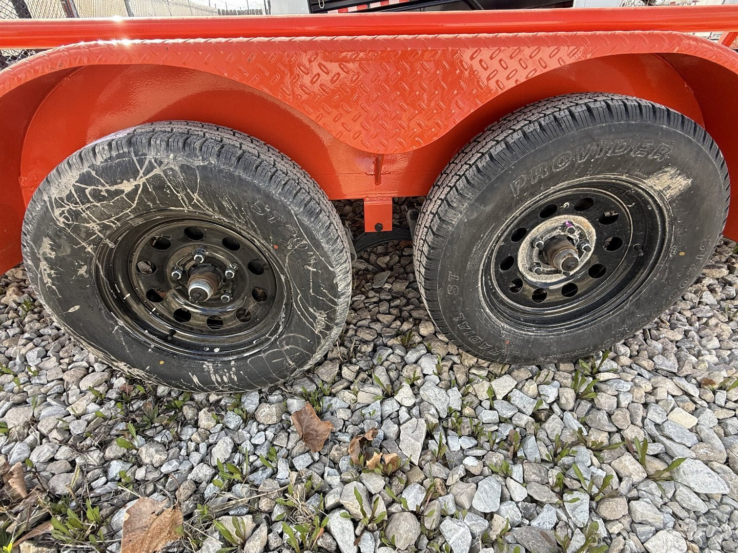 New 2025 RAWMAXX UTX1683BP7K Utility Trailer 83X16 TA (GVW:7000) ORANGE