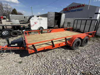 New 2025 RAWMAXX UTX1683BP7K Utility Trailer 83X16 TA (GVW:7000) ORANGE
