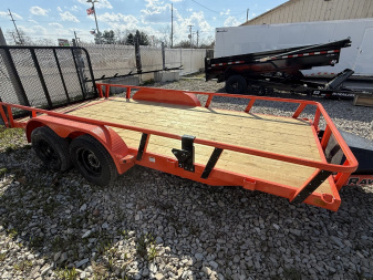 New 2025 RAWMAXX UTX1683BP7K Utility Trailer 83X16 TA (GVW:7000) ORANGE