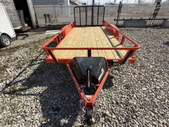 New 2025 RAWMAXX UTX1683BP7K Utility Trailer 83X16 TA (GVW:7000) ORANGE