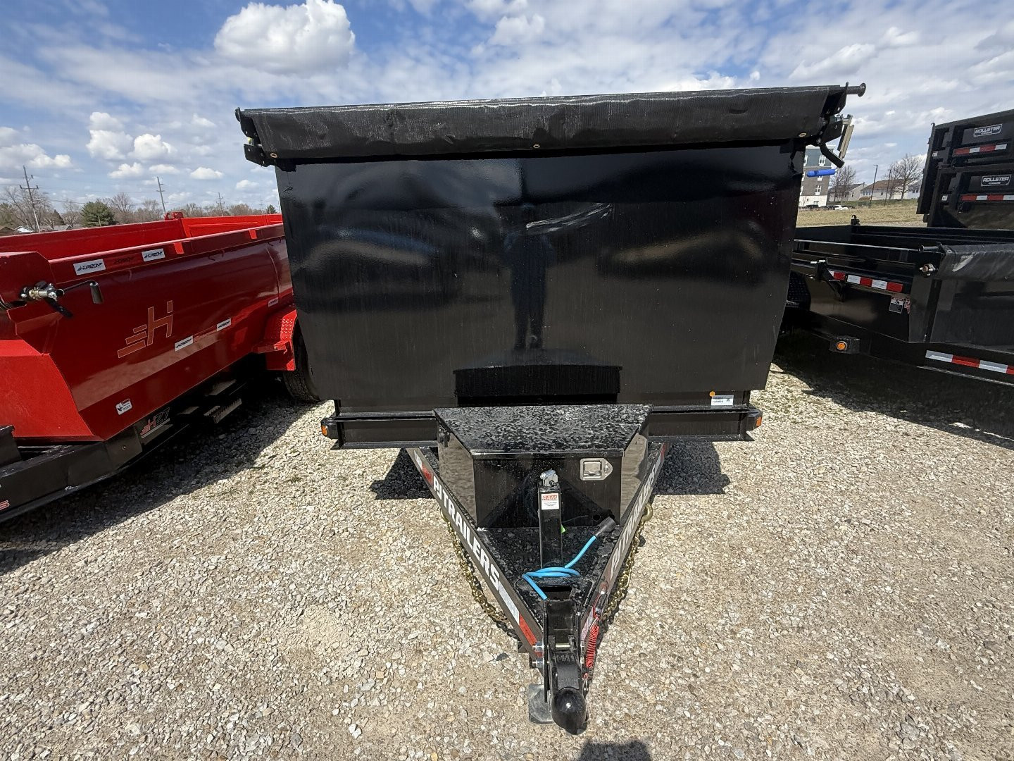 New 2025 PJ Trailers D7142 Dump Trailer 83X14 TA HIGH SIDE (GVW:14000) BLACK