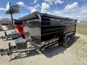 New 2025 PJ Trailers D7142 Dump Trailer 83X14 TA HIGH SIDE (GVW:14000) BLACK