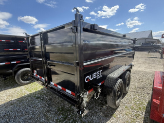 New 2025 PJ Trailers D7142 Dump Trailer 83X14 TA HIGH SIDE (GVW:14000) BLACK