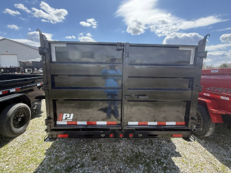 New 2025 PJ Trailers D7142 Dump Trailer 83X14 TA HIGH SIDE (GVW:14000) BLACK