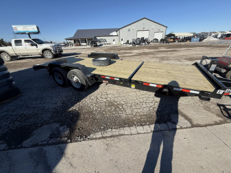 New 2025 Behnke TBCT2220ET-10K Tilt Trailer 83X22 TA PARTIAL TILT (GVW:20000) BLACK