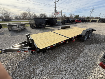 New 2025 Behnke TBCT2216ET Tilt Trailer 83X22 TA PARTIAL TILT (GVW:16000) BLACK
