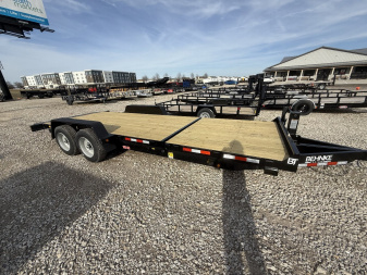 New 2025 Behnke TBCT2216ET Tilt Trailer 83X22 TA PARTIAL TILT (GVW:16000) BLACK