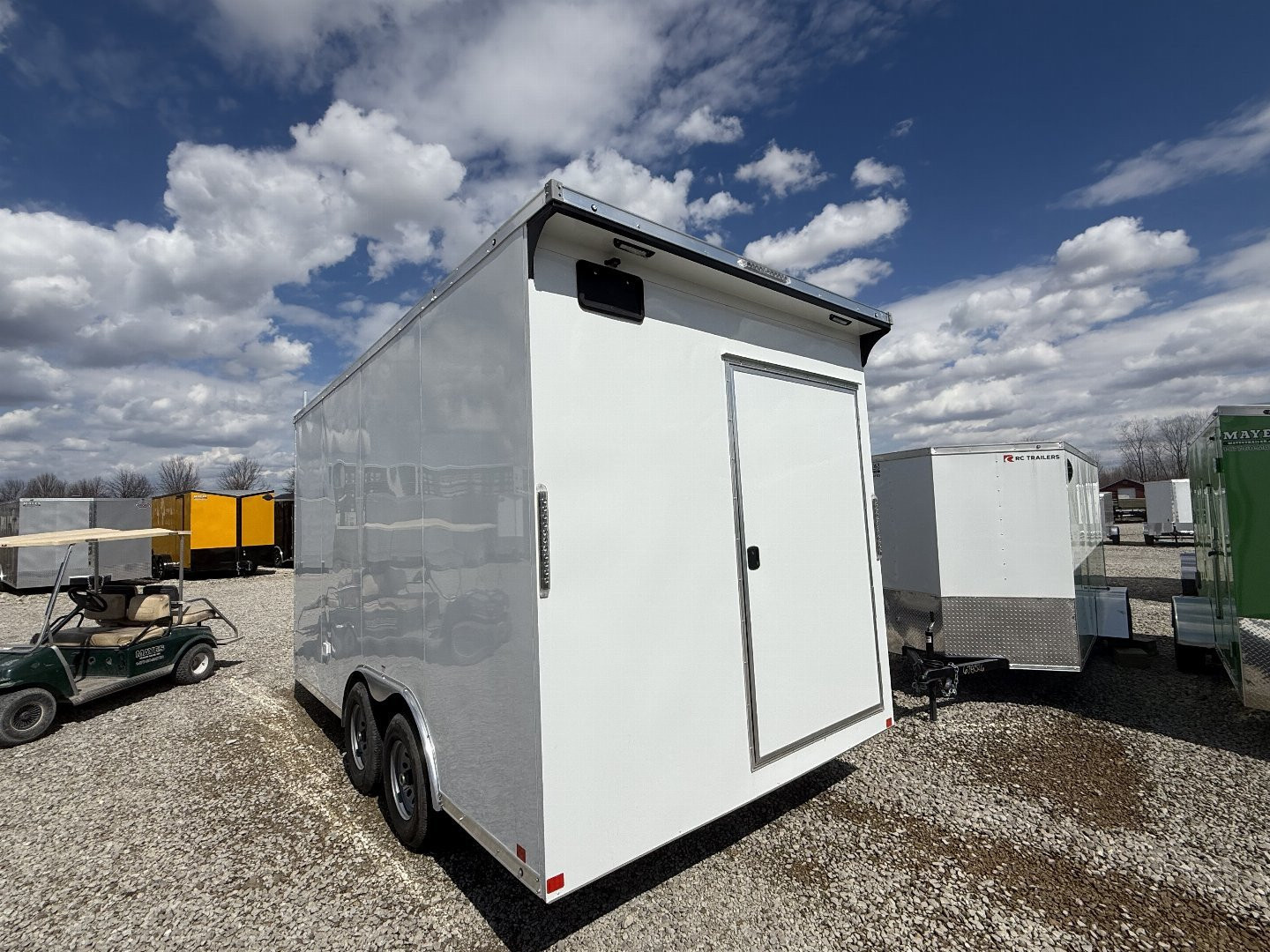 New 2025 RC Trailers MDLX8.5X16TA3 Cargo / Enclosed Trailer 102X16 TA RAMP DOOR (GVW:9990) WHITE