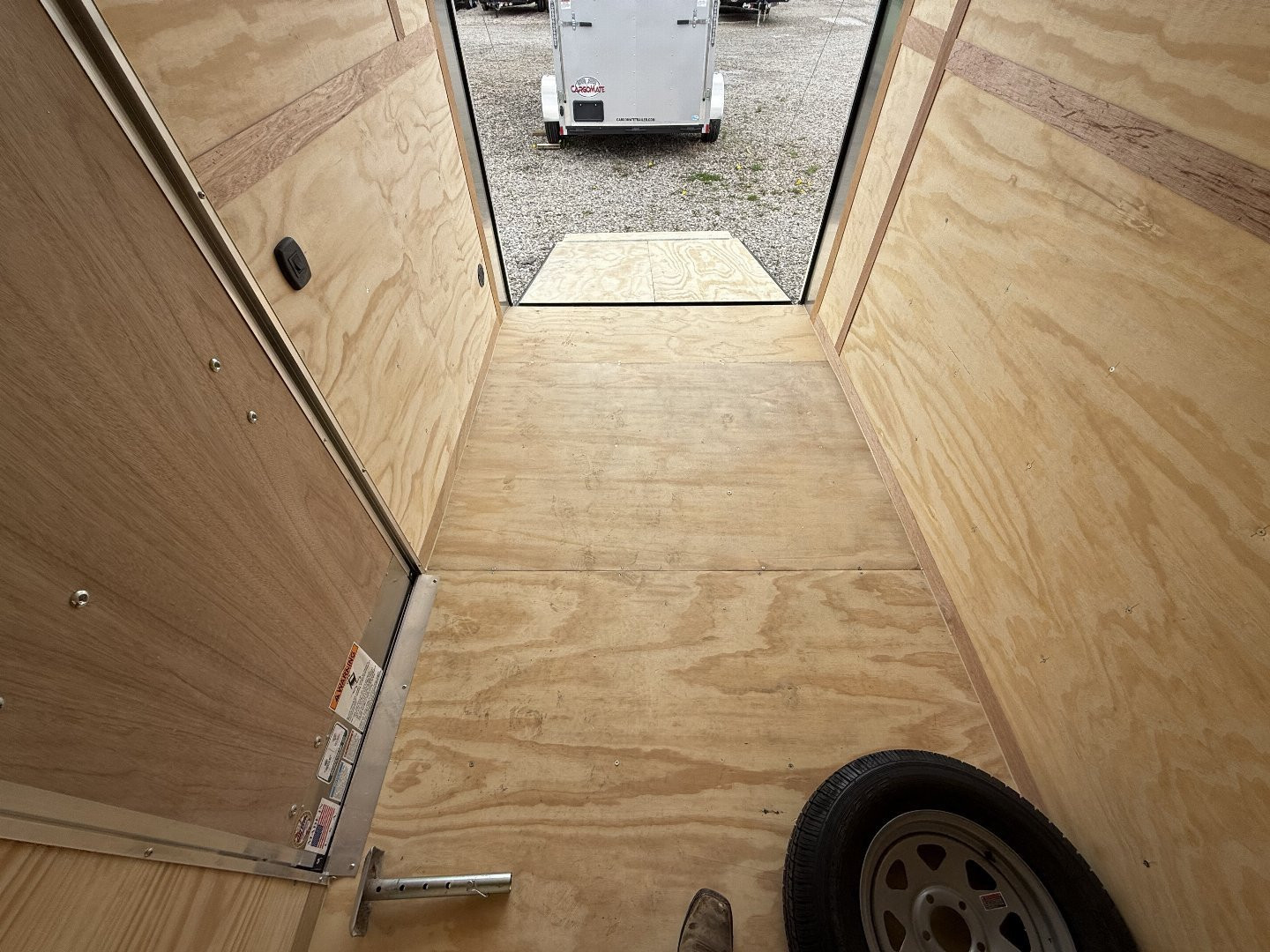 New 2025 CARGO MATE EHW610SA Cargo / Enclosed Trailer 6X10 SA RAMP DOOR (GVW:2990) WHITE