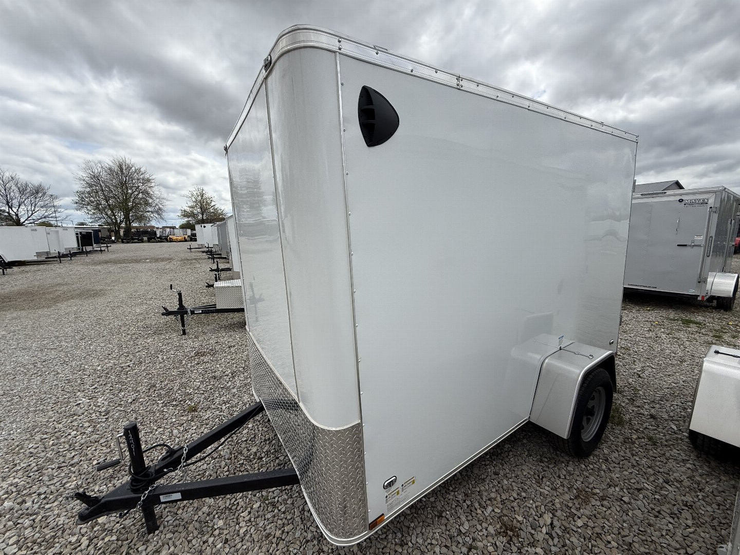New 2025 CARGO MATE EHW610SA Cargo / Enclosed Trailer 6X10 SA RAMP DOOR (GVW:2990) WHITE