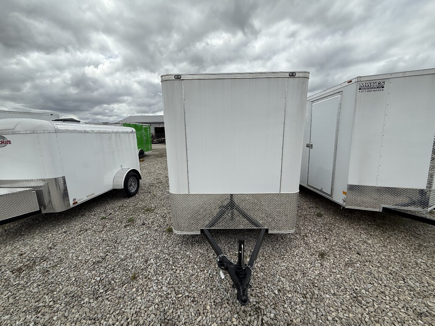 New 2025 CARGO MATE EHW610SA Cargo / Enclosed Trailer 6X10 SA RAMP DOOR (GVW:2990) WHITE