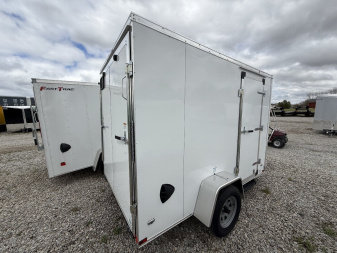 New 2025 CARGO MATE EHW610SA Cargo / Enclosed Trailer 6X10 SA RAMP DOOR (GVW:2990) WHITE