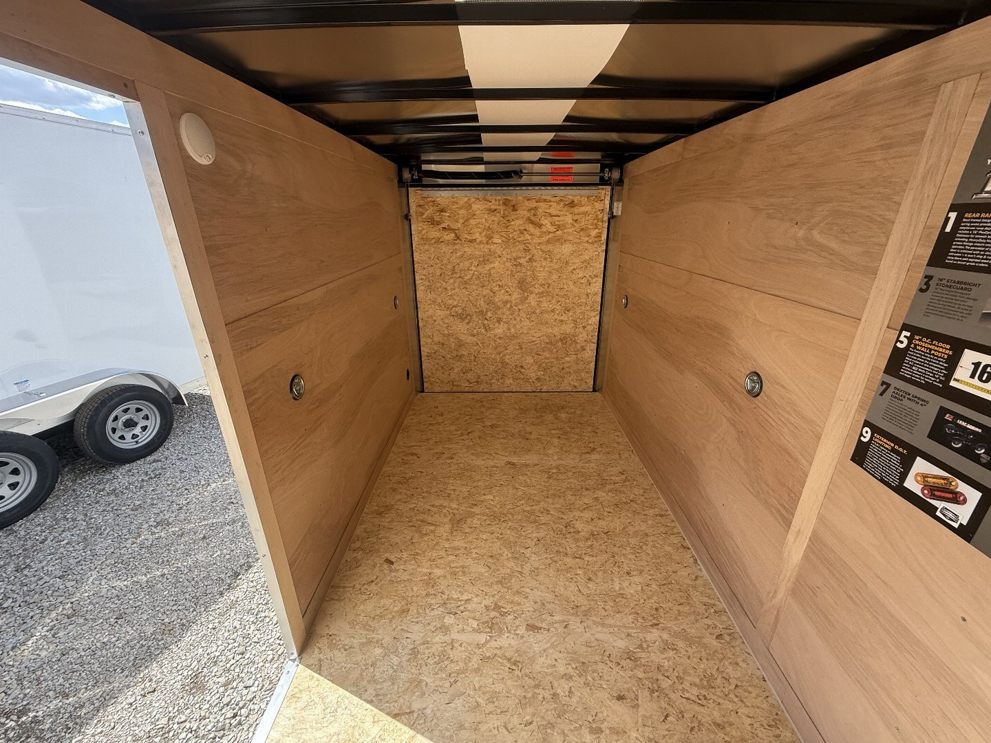 New 2024 WELLS CARGO FT612S2-D Cargo / Enclosed Trailer 6X12 SA RAMP DOOR (GVW:2990) WHITE