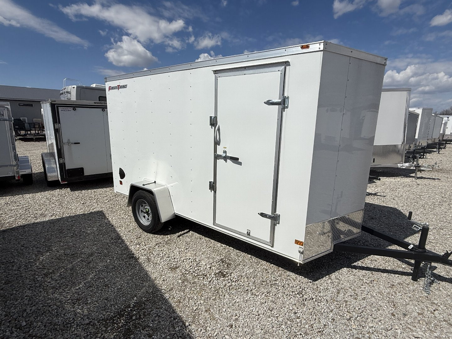 New 2024 WELLS CARGO FT612S2-D Cargo / Enclosed Trailer 6X12 SA RAMP DOOR (GVW:2990) WHITE