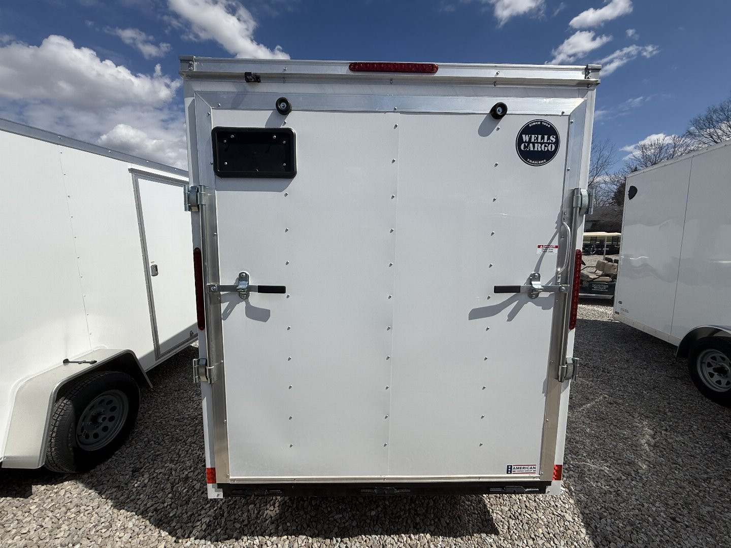 New 2024 WELLS CARGO FT612S2-D Cargo / Enclosed Trailer 6X12 SA RAMP DOOR (GVW:2990) WHITE