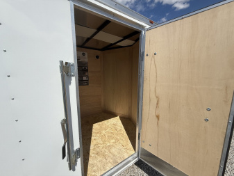 New 2024 WELLS CARGO FT612S2-D Cargo / Enclosed Trailer 6X12 SA RAMP DOOR (GVW:2990) WHITE
