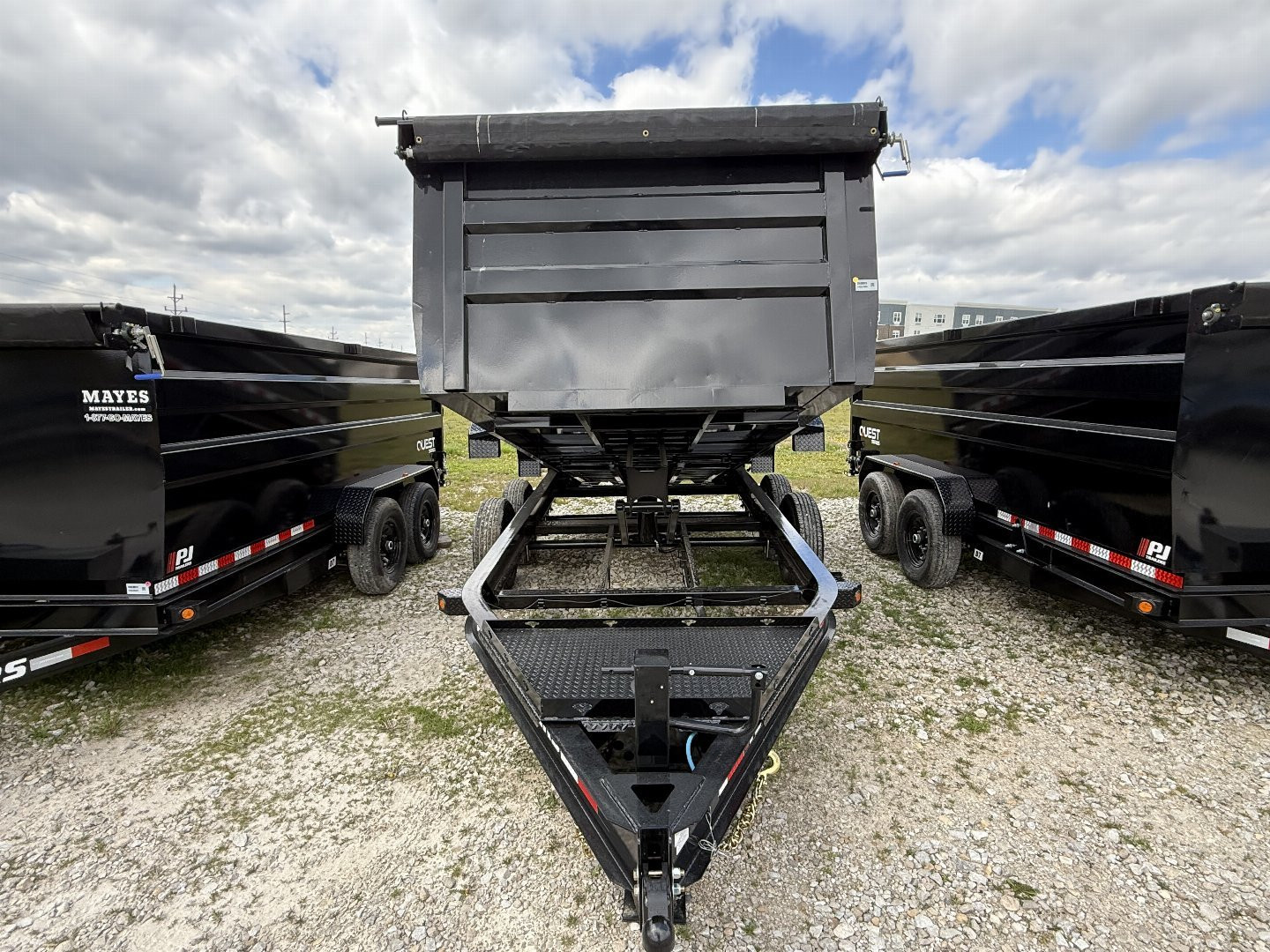 New 2025 PJ Trailers DM142 Dump Trailer 83X14 TA (GVW:14000) BLACK