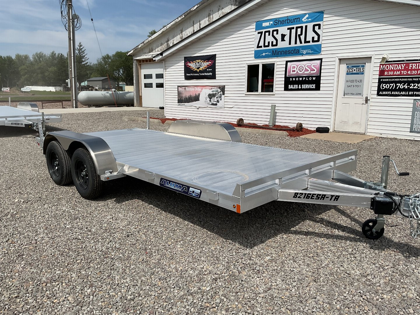 New 2026 Aluma 8216ESA-BT Landscape Trailer