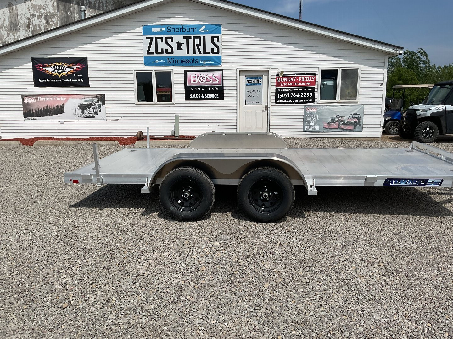 New 2026 Aluma 8216ESA-BT Landscape Trailer