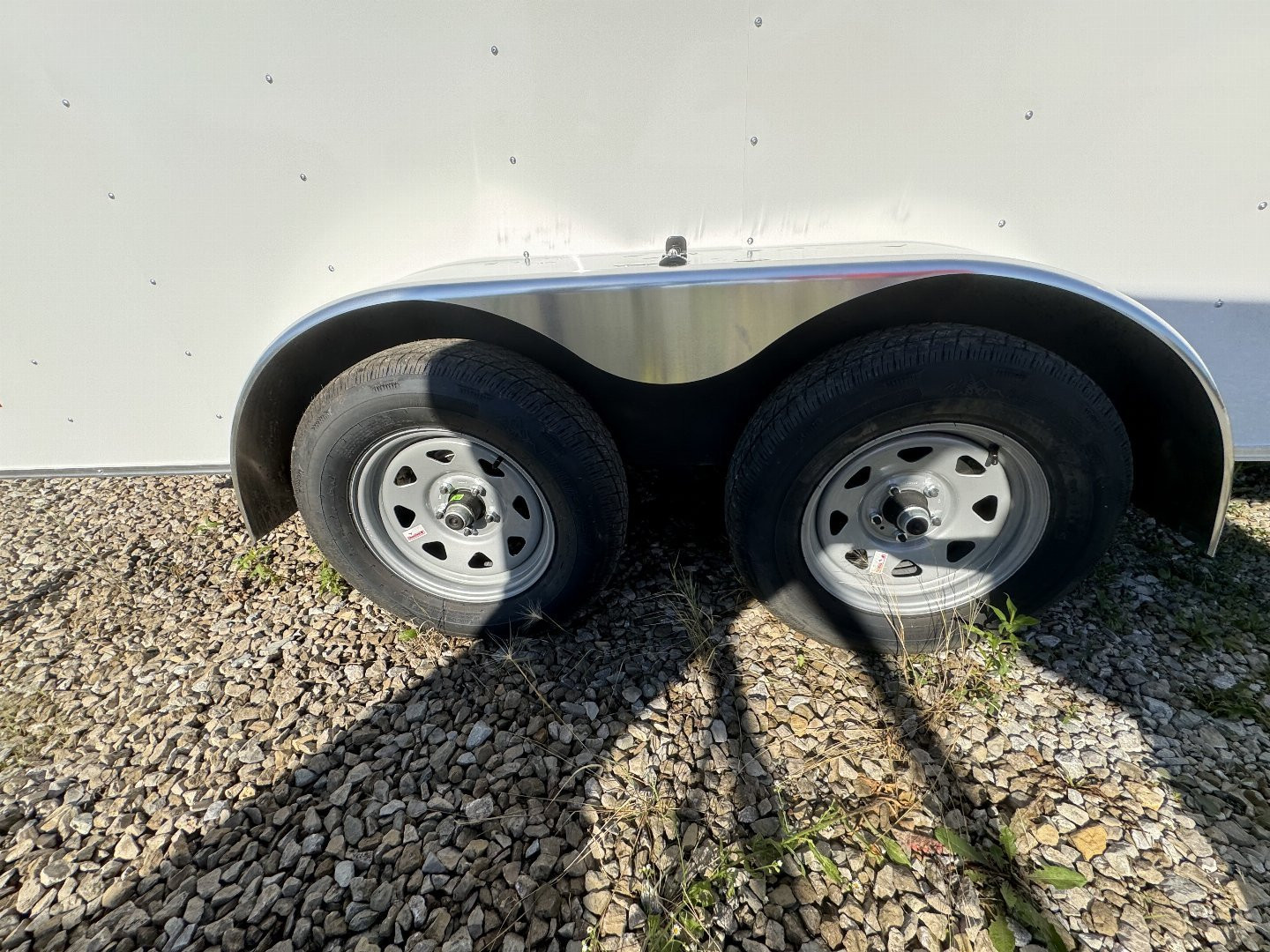 New 2025 WELLS CARGO FT716T2 Cargo / Enclosed Trailer 7X16 TA RAMP DOOR (GVW:7000) WHITE