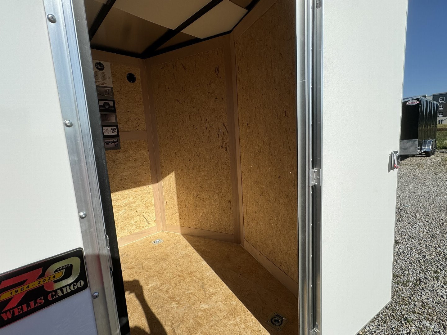 New 2025 WELLS CARGO FT716T2 Cargo / Enclosed Trailer 7X16 TA RAMP DOOR (GVW:7000) WHITE