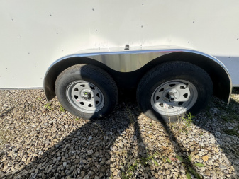 New 2025 WELLS CARGO FT716T2 Cargo / Enclosed Trailer 7X16 TA RAMP DOOR (GVW:7000) WHITE