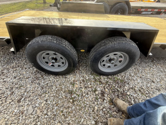 New 2025 AMO UT242 Car Hauler 82X24 TA DOVETAIL (GVW:7000) SLIDE IN RAMPS