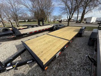 New 2025 AMO UT242 Car Hauler 82X24 TA DOVETAIL (GVW:7000) SLIDE IN RAMPS