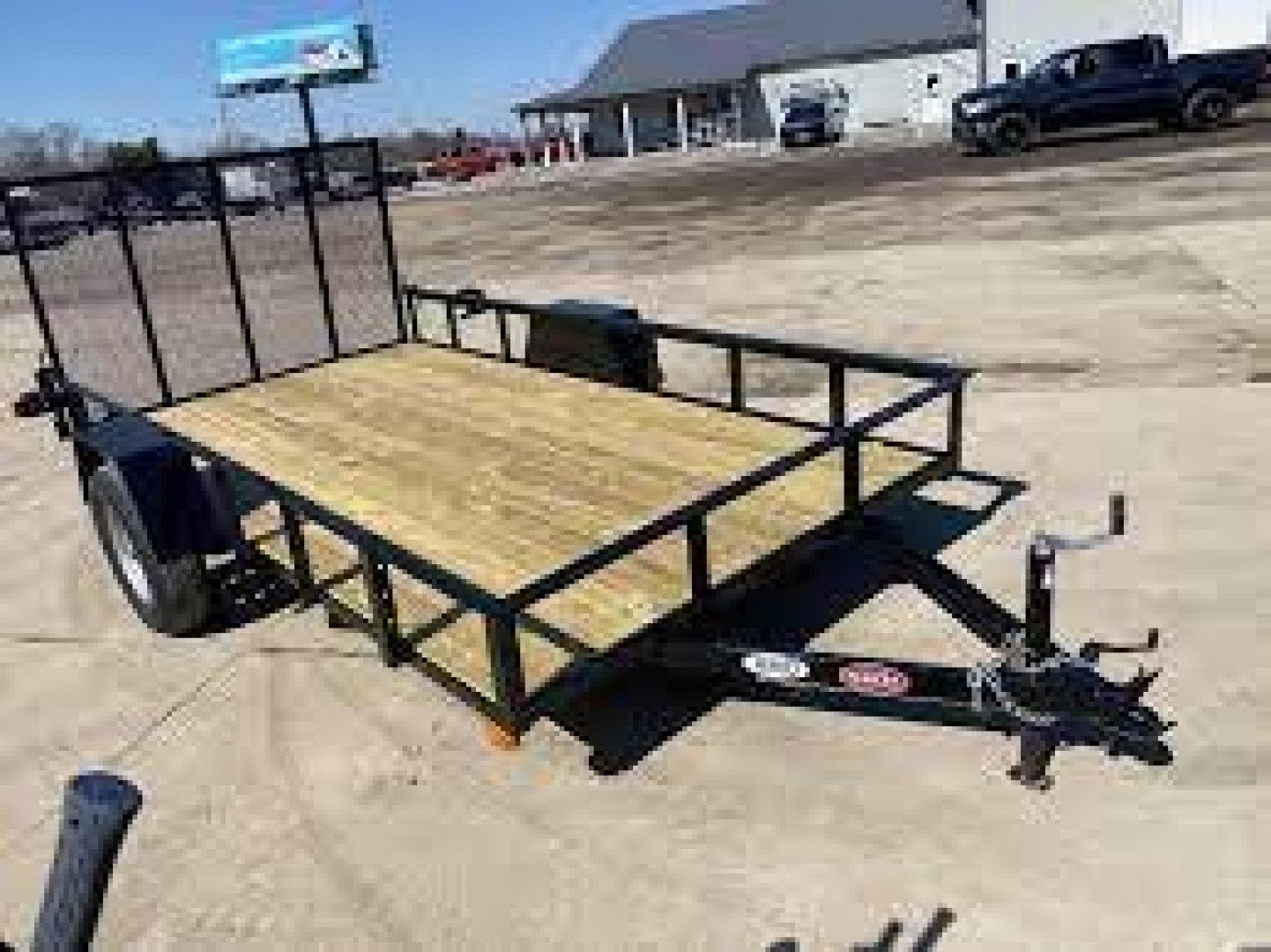 New 2025 AMO US121 Utility Trailer 76X12 SA LOWSIDE (GVW:2990)BLACK