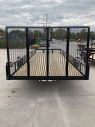 New 2025 AMO UT182 Utility Trailer 76X18 TA LOWSIDE(GVW:7000) BLACK
