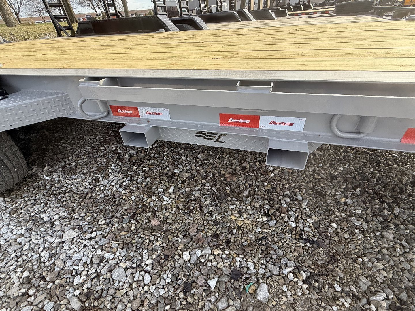New 2025 LIBERTY LE14K83X17+3B8 Equipment Trailer 83X20 TA (GVW:14000) ALUMUM GRAY