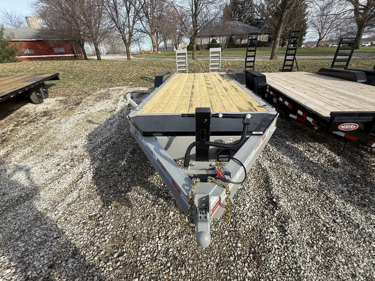 New 2025 LIBERTY LE14K83X17+3B8 Equipment Trailer 83X20 TA (GVW:14000) ALUMUM GRAY