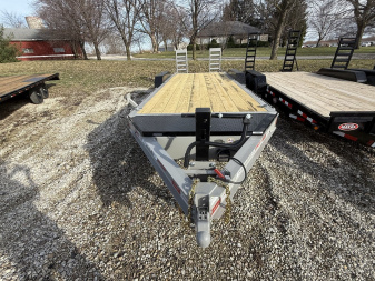 New 2025 LIBERTY LE14K83X17+3B8 Equipment Trailer 83X20 TA (GVW:14000) ALUMUM GRAY