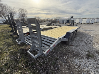 New 2025 LIBERTY LE14K83X17+3B8 Equipment Trailer 83X20 TA (GVW:14000) ALUMUM GRAY