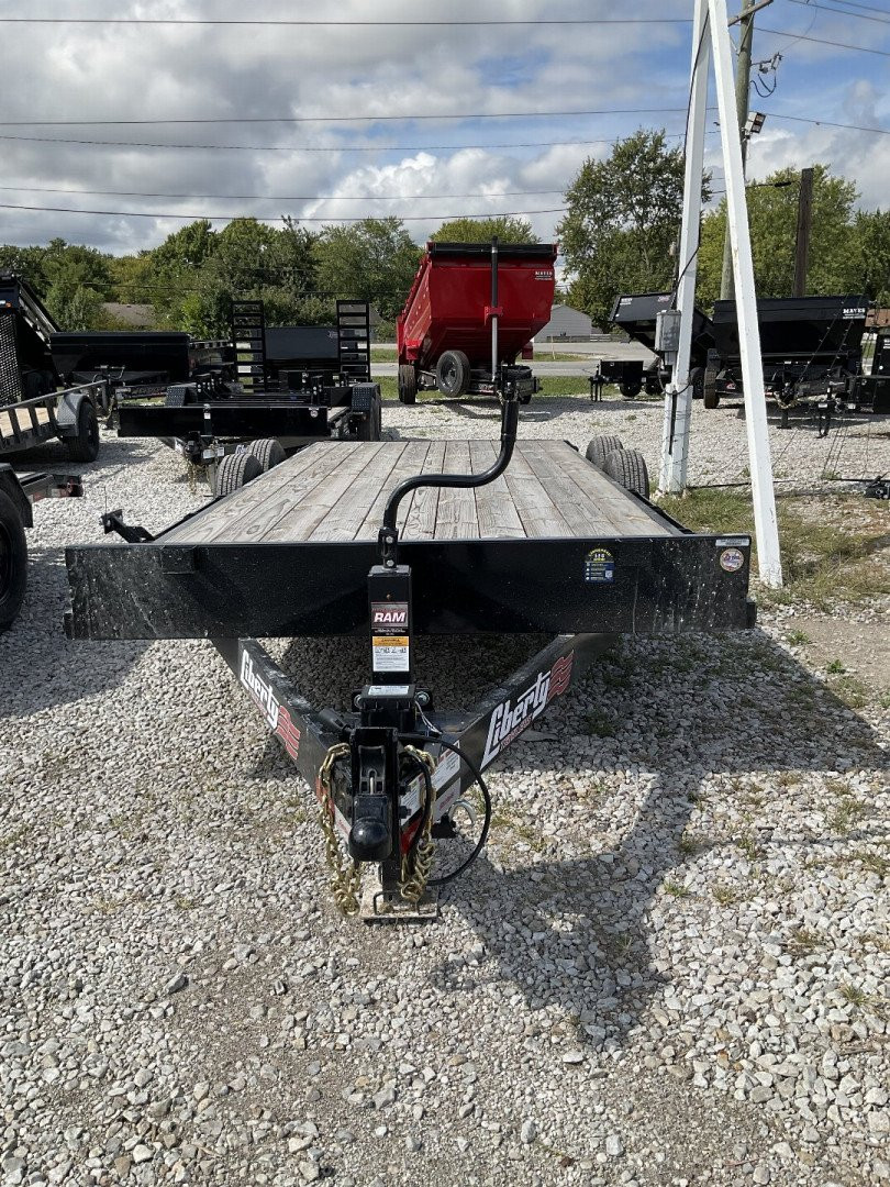 New 2025 LIBERTY LE14K83X18+2C6 Equipment Trailer 83X20 TA (GVW:14000) BLACK