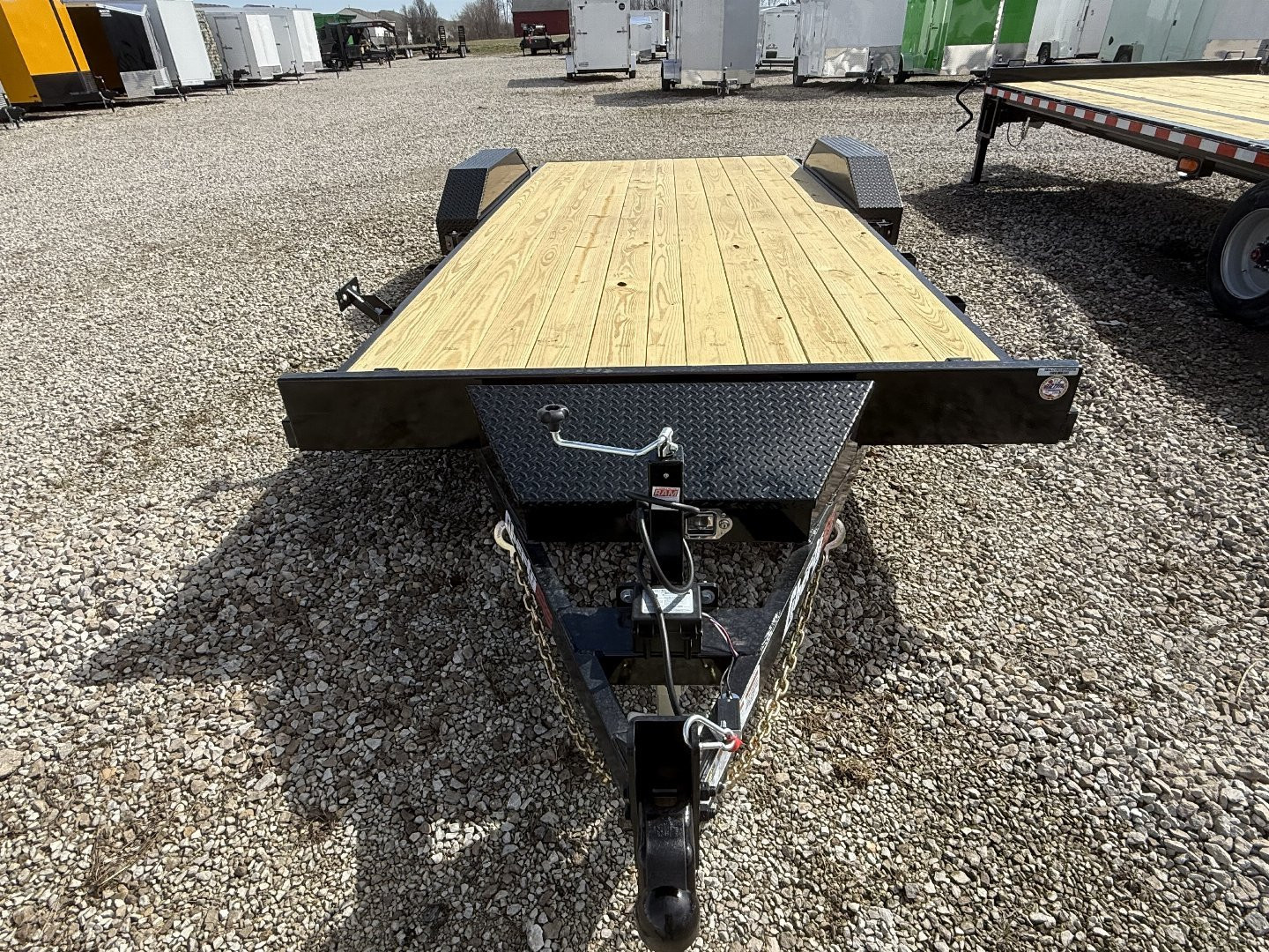 New 2025 Liberty LC7K83X18C4DT Car Hauler 83X18 TA DOVETAIL (GVW:7000) MIDNIGHT BLACK