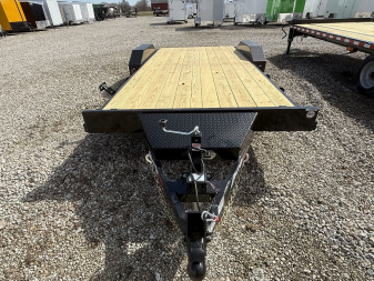 New 2025 Liberty LC7K83X18C4DT Car Hauler 83X18 TA DOVETAIL (GVW:7000) MIDNIGHT BLACK